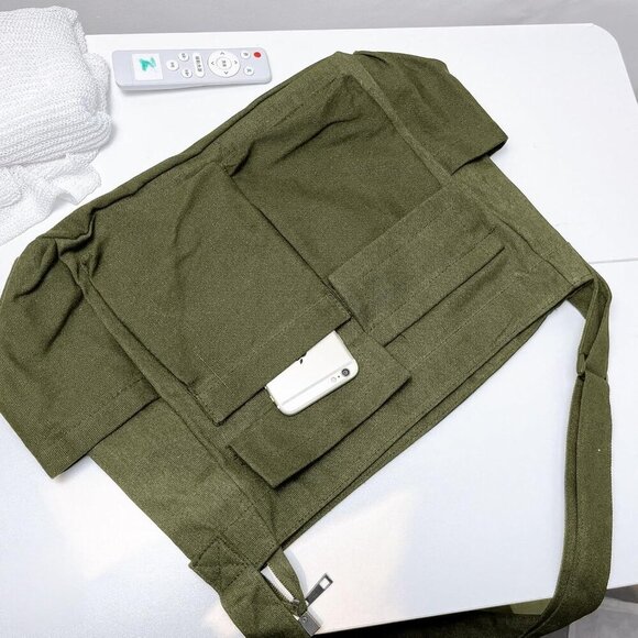 Canvas Messenger Bag with Fairy Grunge Bracelet Large Capacity Hobo Crossbody - Picture 4 of 7